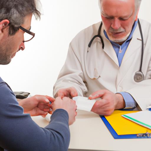 Hình ảnh bác sĩ trò chuyện với bệnh nhân về việc sử dụng Acyclovir phù hợp với tình trạng của họ.