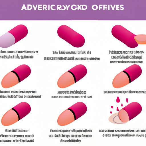 Hình minh họa mô tả các tác dụng phụ có thể xảy ra khi sử dụng Acyclovir.