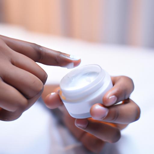 Người đang thoa kem Betamethasone lên da.